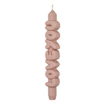 'Love You' Taper Candle | Cream