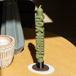 'Thank You' Taper Candle | Olive