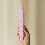 'XOXOXO' Taper Candle | Lilac