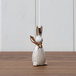 Hanging Ceramic Bunny with Bow