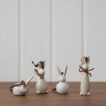 Hanging Ceramic Bunny with Bow