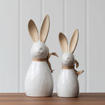 Ceramic Bunny with Bow | Medium