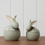 Sage Green Bunny Jar | Small