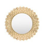 Windsor Scalloped Round Wall Mirror | Gold