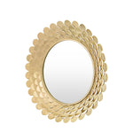 Windsor Scalloped Round Wall Mirror | Gold