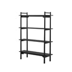 Wycombe Nordic Open Display Shelving Unit | Black