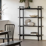 Wycombe Nordic Open Display Shelving Unit | Black
