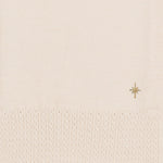 Women's Cable Knit Scarf with Star Detail | Cream