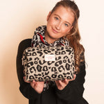 Women's Constellation Woven Wash Bag | Leopard Print