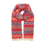 Women's Winter Zigzag Print Scarf | Red