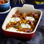 Deep Rectangular Heritage Dish | Stoneware | Cerise | 26cm