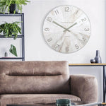Wharf Wall Clock | Pickled Oak | 30"