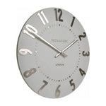 Mulberry Wall Clock | Silver Cloud | 12"