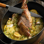 Oval Cast Iron Casserole Dish | Satin Black | 27cm