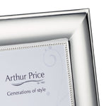 Beaded Photo Frame | Silver Plated | 7x5"