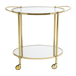Fine Bar Table | Glass | Gold