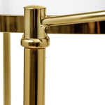 Fine Bar Table | Glass | Gold