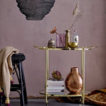 Fine Bar Table | Glass | Gold