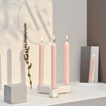 Straight Dinner Candle | Pastel Pink | 22cm