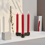 Straight Dinner Candle | Red | 22cm