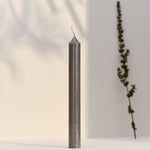 Straight Dinner Candle | Timeless Grey | 22cm