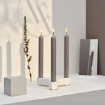 Straight Dinner Candle | Timeless Grey | 22cm