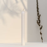 Straight Dinner Candle | White | 22cm