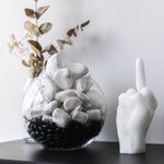 F*ck Hand Gesture Candle | White