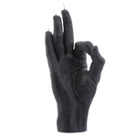 OK Hand Gesture Candle | Black