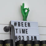 OK Hand Gesture Candle | Green