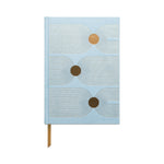 Arch Dot Journal | Metallic Suede | Blue/Gold