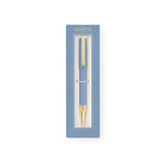 Boxed Pen | Cornflower Blue & Gold