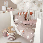 Happy Clouds Storage Basket Set | Powder Pink | Pack of 3