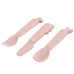 Kiddish Deer Friends Cutlery Set | Powder Pink