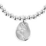 A Little 'December' Narcissus Birthflower Bracelet | Silver Plated
