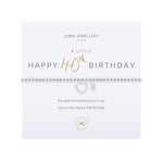 A Little 'Happy 40th Birthday' Bracelet | Silver Plated