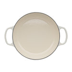 Shallow Cast Iron Casserole Dish | Meringue | 26cm