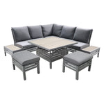 Monza Modular Dining Set with Adjustable Table