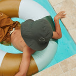 Donna Stripe Large Swim Ring | Dusty Mint