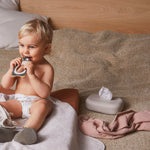 Hannah Rabbit Muslin Cloth Set | Rose | 2 Pack