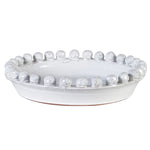 Decorative Bobble Edged Bowl | White | Large