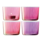 Gems Tealight Holder | Set of 4 | Assorted Garnet