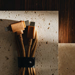 USB-C Belt Cable Duo | Kraft | 1.5m