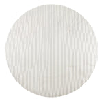 Fluffy Round Playmat | Blue Stripes | 110cm