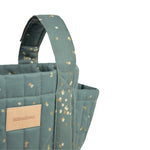 Hyde Park Stroller Organiser | Magic Green with Gold Confetti