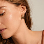 Love Coin Hoop Earrings | Gold Plated