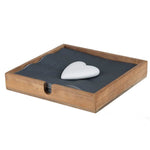 Napkin Holder with Porcelain Heart