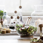 Salad Serving Bowl | Oak & Glass