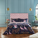 Dancing Cranes Duvet Cover & Pillowcase Set | Midnight