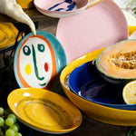 Feast Large Sunny Yellow Swirl Plate | 26cm | Set of 2